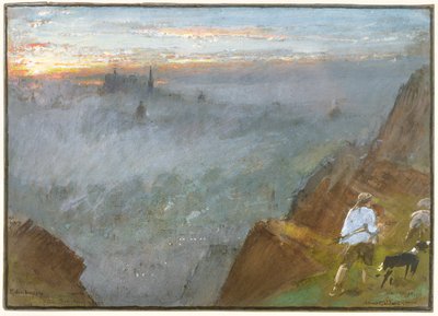 Edinburgh from Salisbury Crags, 1917 by Albert Goodwin